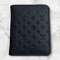 Men's Premium Leather Bi-Fold Wallet | Embossed Designer Pattern Card Holder - Black